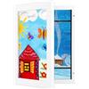 Giftgarden Cornice portafoto per disegni per bambini, formato A4, colore bianco, cornice intercambiabile in legno con apertura frontale, cornice artistica per bambini fino a 150 opere d'arte e disegni