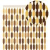 PALUPLUS Tenda a Piastrine Melange Antimosche in Polietilene, misura 120x225 cm, tenda per porte e finestre, moschiera a pannello, Frangivista e Decorazione, zanzariera insetti -7121C-2,8 (Marrone)