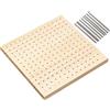 Baoblaze Tavola Forata per Blocchi all'Uncinetto con 9 spilli in Acciaio Tavola Forata Versatile e Robusta per Blocchi all'Uncinetto per progetti di, Spilli 20x20cm 10cm
