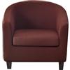 WWQQKJ Copripoltrona 1 Posto Chesterfield Elasticizzato 2 Pezzi Tinta Unita Fodere Poltrona da Cocktail Antiscivolo con Coprisedile per Bar Soggiorno Camera da Letto Club(Multi-Colored 4)