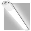 LEOEU Plafoniere LED 30W 90cm Professionale Alta Efficienza Garanzia 5 Anni 3300 lumen - Forma: Tubo Prismatico Slim - Luce Bianco Naturale 4000K - Fascio Luminoso 160°