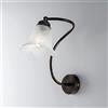 URSO STORE Applique da parete in ferro battuto classico ruggine e oro 1 luce corridoio camera da letto salotto bon-362