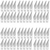 KEALLANS 100 Lame per Coltello Exacto 11 - Utensile da Taglio Artigianale In Acciaio Ad Alto Tenore di Carbonio