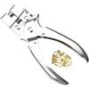 Navna Set di occhielli pinze per occhielli occhielli in metallo 3 mm e 5 mm kit di strumenti con foro occhielli per telone strumenti di installazione tende occhielli