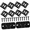 DIYEAH Set 10 Ganci Nero in Acciaio Inossidabile per Appendere Quadri e Specchiera Pesante, Resistente allo Sbiadimento, per Negozi e Case