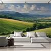 Generico Carta Da Parati Fotografica Colline 3D 200x140 cm (Lxa) Non Tessuto Sfondo Pastorale In Stile Europeo Fresco E Naturale Murale Fotografico Decorazione Per Soggiorno Camera De Letto Sala Ufficio 14J-0