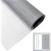 Engelblick DE Zanzariera per Finestre 250x120cm, Rete Anti Insetti in Fibra di Vetro Fai-da-Te, Protezione Resistente per Lucernari e Porte Balcone, Maglia Fine per Ricambio, Facile da Tagliare (1, Grigio)