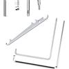 EVBOTGEE Kit Chiavi Regolazione Finestre in Acciaio di Alta Qualità - Testa Sferica + Foro T15 - Per Cerniere e Accessori Infissi (3 pezzi)