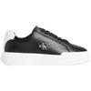 Calvin Klein Donna Chunky Cupsole Laceup Lth Wn Yw0Yw01947 Low Top, Nero (Nero/Bianco/Nero), 36
