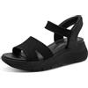 Tamaris Sandali da donna Comfort, con zeppa, color tortora, 36 EU