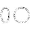 Candyfancy 2pcs G23 Titanio 16G Septum Ring Daith Conch Helix Orecchino ad anello Clicker segmento incernierato anelli trago Rook naso anello piercing gioielli, Titanio