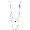 Dazylleco Collana lunga di perle da donna, in argento, a doppio filo, idea regalo per la festa della mamma, Pietra, Non pietra preziosa
