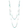 Dazylleco Collana lunga di perle da donna, in argento, a doppio filo, idea regalo per la festa della mamma, Pietra, Non pietra preziosa