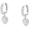 MORELLATO Orecchini Donna in argento 925 riciclato, Zirconi, Collezione NOBILE, Cuore - SAZK08