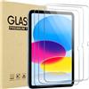 ProCase Pellicola iPad 10 Generazione 10,9 Pollici/iPad 11 Generazione A16 11 Pollici 2025, Vetro Temperato (A3354 A3355 A3356 A2696 A2757 A2777) Durezza 9H, Anti Graffio -3 Pezzi
