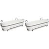 Elho Vibia Campana Trough Allin1 70 - Fioriera per Balcone - Ø 70.4 x H 17.7 cm - Bianco/Silky White