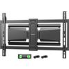 monTEK Supporto da parete ultra sottile per TV da 37-90 pollici | fino a 85 kg, orientabile, inclinabile ed estensibile, con doppio braccio articolato, VESA max 600 x 400 mm