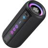 TIMU Cassa Bluetooth Portatile Potente, 25W Altoparlante Bluetooth 5.4 con 2 Modalità EQ, Basso Profondo, IPX7 Impermeabile Speaker, TWS, 24H di Autonomia, 8 Modalità RGB, Supporto AUX/TF