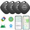VOCOlinc Smart Tag Tracker Compatibile con Android Google Funzioni Trova o iOS Apple Dov'è App, Bluetooth Localizzatore Trova Oggetti per Chiavi/Portafoglio/Bagaglio/Zaino Borsa, 4 Pezzi Nero