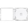 Vision Media® - 10 custodie standard per CD/DVD, 10,4 mm, mozzo impilabile per 1 o 2 dischi, con vassoio super trasparente, confezione da 1