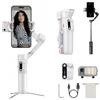 Hohem isteady V3 Gimbal Stabilizer, Tracciamento AI magnetico, remoto rimovibile, smartphone a 3 assi gimbal con canna telescopica e treppiede integrate, perfetto per i creatori di contenuti (bianco)