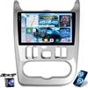 ETLFUCyber 4G+64G Android Autoradio per Renault Logan 1 Sandero 2009-2015/Dacia Duster 2010-2017 con Senza Fili Carplay e Android Auto, Radio Touchscreen da 9 Pollici con WiFi/GPS/Bluetooth 5.0/EQ/Radio FM RDS