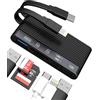 zoyuzan Docking station USB C Lightning con hub adattatore multiporta lettore di schede SD Dongle USB per iPhone 15 Apple MFI certificato compatibile per Samsung Cavo di ricarica OTG Camera Memory Flash Drive