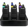 Retevis RT22 Walkie Talkies Rechargeable Hands Free Channel Lock 2 Way Radios Two-Way Radio(6 Pack) with 6 Way Multi Gang Charger