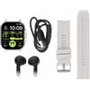 EIMSOAH 2 in 1 Orologio Intelligente con Auricolari, Touch Screen da 2,01 Pollici Bluetooth Call Fitness Tracker, Sport Orologio con Cuffie Integrate Compatibili con Telefoni Android (Argento)