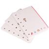 Warmhm Ricarica Carta a 3 Pezzi A7 Colorata per Agenda Settimanale, Compatibile Raccoglitori a 6 Anelli, per Ufficio e Negozio