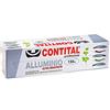 CONTITAL Rotolo Alluminio Professionale per Alimenti con astuccio, larghezza 30 cm, 150 metri