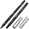 ZKTOOL Kit di Rimozione Universale per Candele Danneggiate 4-12mm | Set di Estrattori con Maschio a Filetto Invertito e Bussole da 10mm e 12mm. Rimuove in Sicurezza Candele Bloccate e Cavi.