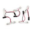 uxcell sourcing map 5 Pz Retraibile Testata Lampada Festone LED Luce Adattatore per auto