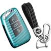 ontto Custodia Protettiva per Chiave Auto in TPU Adatta per VW Passat B8 CC Jetta Arteon Magotan Skoda Superb A7 Kodiaq Portachiavi Custodia Protettiva per Chiave con 3 Tasti Verde