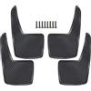 XUKEY 4 Parafanghi Universali in Gomma per Auto, Anteriori e Posteriori, Set Completo, Resistenti, per Gare, Rally, Fuoristrada, 21 x 36 cm