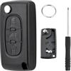 Chaexii Cover per chiave per Peugeot Expert/Partner di ricambio per custodia completa, telecomando per Citroe-n Berlingo Dispatch Jumpy Van Toyota ProAce, custodia per chiave e rimozione del perno Kit - 3