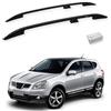 TURTLE Compatibile con Barre portatutto Crown Nissan Qashqai (J10) 20072013 | Nero