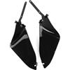 Generic Parabrezza for Ducati for moto DesertX 2023, parabrezza anteriore con deflettore aria laterale(Gloss Black)