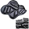 Generico 3D Cuscino sedile moto in gel antiscivolante, per decompressione, comfort e ammortizzazione, per comfort aria e decompressione, rinfrescante, per alleviare la pressione（Cuscino per sedile anteriore）