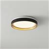 Plafoniera LED Tonda 36W Ø39cm Bianco Variabile CCT Nera e Oro