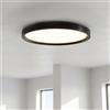 Plafoniera LED Tonda 36W Nera Ø40 cm Bianco Variabile CCT