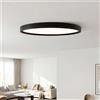 Plafoniera LED Tonda 60W Nera Ø50 cm Bianco Variabile CCT