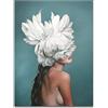 JWJQTLD Stampa Su Tela，Donna Moderna Nordica Stile Astratto Moda Tela Pittura Stampa Poster Immagine Parete Arte Soggiorno Complementi Arredo Casa Adatto A Tutte Le Decorazioni Murali, 30X40 Cm Senza Corni
