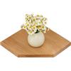 TREOAKWIS Mensola Angolare in Legno Massello, Quercia Angolare a Parete per Bagno, Cucina, Camera da Letto, Soggiorno Angolare in Legno da Appendere (30 cm)