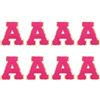 QUARKZMAN Toppe Lettere in Chenille 2.2 Autoadesive Lettera A Toppe Ricamate Cucire Adesivi Lettere Applicazione per Riparare Vestiti Jeans Scarpe Cappello DIY(Rosa Scuro, Confezione da 8)