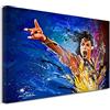 DECLINA - Quadro decorativo, tela da parete, decorazione per soggiorno, motivo: Michael Jackson, serie limitata, 100 x 60 cm