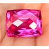 Gemscopious 21.80Ct Naturale Rosso Rosa Rubellite Tormalina Certificato Cuscino Dama Gemma