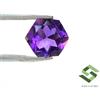 SBI Gems Naturale Ametista Haxagon Taglio 6x6 MM 0.80 Cts Non Trattato Loose Gemma