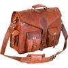 Fatto a mano Tracolla Messenger Uomo Vera Pelle Vintage Valigetta Portatile 45.7cmX35.6cmX6 "