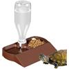 Generic Barbuto Dragon Water Bowl - Sistema di erogazione automatica per rettili, sistema di erogazione dell'acqua, terrario anfibi, accessori per l'alimentazione del serbatoio, stazione di idratazione per
